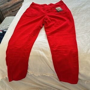 Vintage Red velvet Hollywood jeans-in Il Hoc signo Vince’s